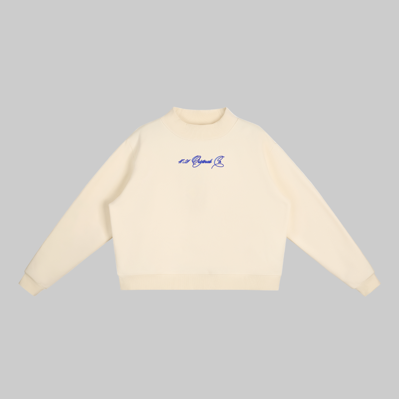 Essential Fleece Mid-Neck Crew Sweatshirt