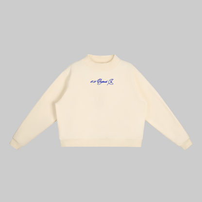 Essential Fleece Mid-Neck Crew Sweatshirt