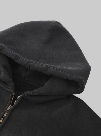 zip up,custom,washed,hoodie,oversized