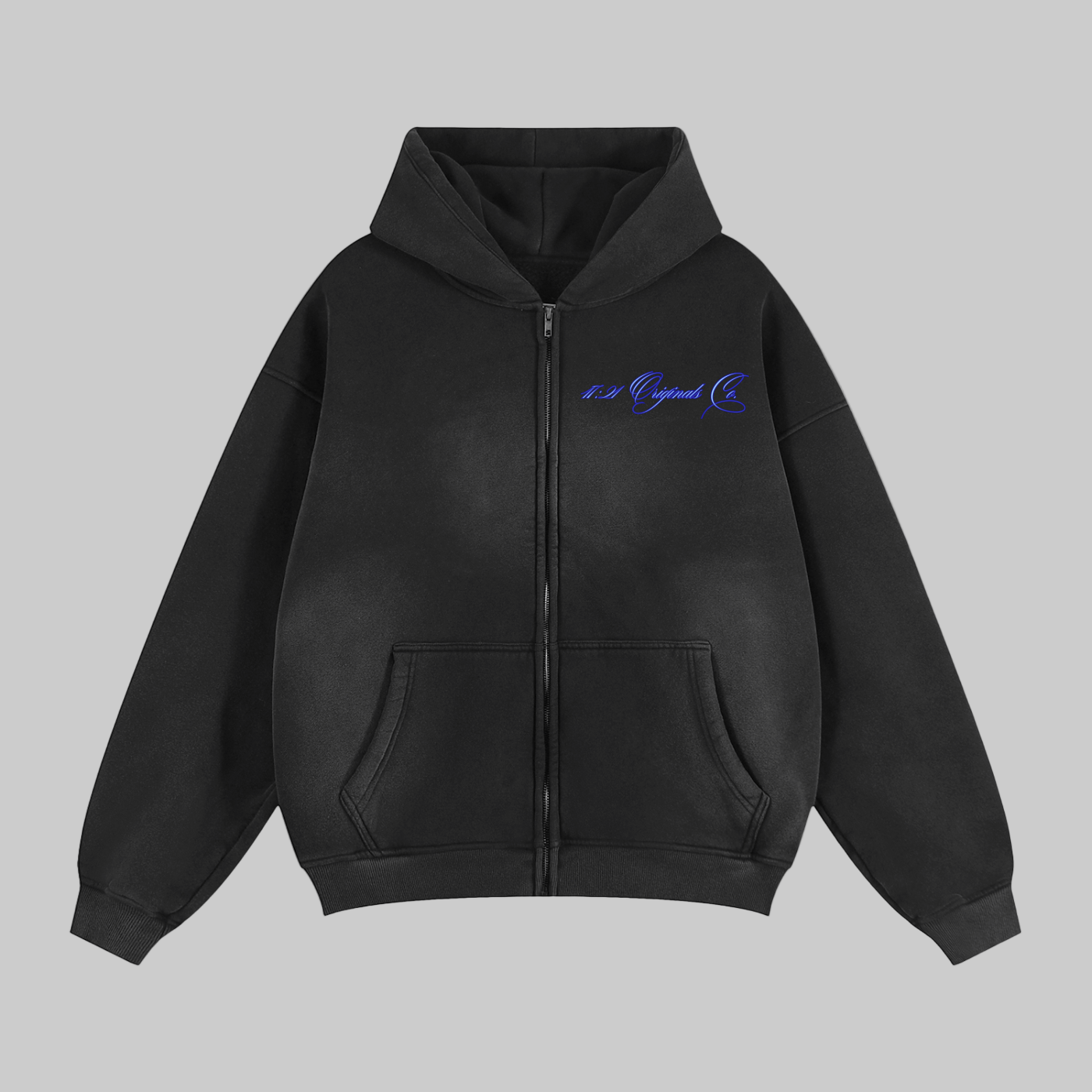 zip up ,custom,washed ,hoodie ,oversized