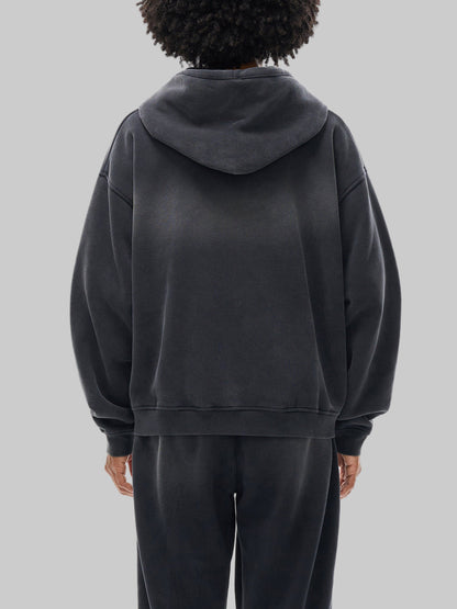 zip up ,custom,washed ,hoodie ,oversized